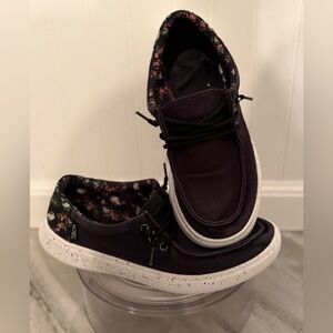 BOBS from Skechers Black Floral Loafers